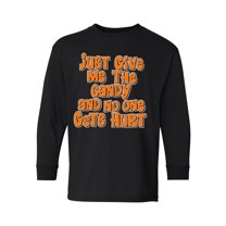 Awkward Styles Halloween Youth Sweatshirt Girls Boys Give me the Candy Crewneck Tee for Kids