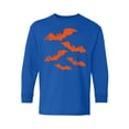 thumbnail image 1 of Awkward Styles Halloween Youth Sweatshirt Girls Boys Orange Bats Crewneck Tee for Kids, 1 of 5