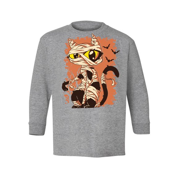 Awkward Styles Halloween Youth Sweatshirt Mummy Cat Crewneck Tee for Kids