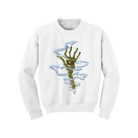 Awkward Styles Halloween Youth Sweatshirt Mummy Hand Crewneck Tops for Kids