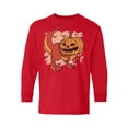 thumbnail image 1 of Awkward Styles Halloween Youth Sweatshirt Pumpkin Dinosaur Crewneck Tee for Kids, 1 of 5