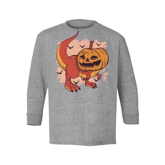 Awkward Styles Halloween Youth Sweatshirt Pumpkin Dinosaur Crewneck Tee for Kids