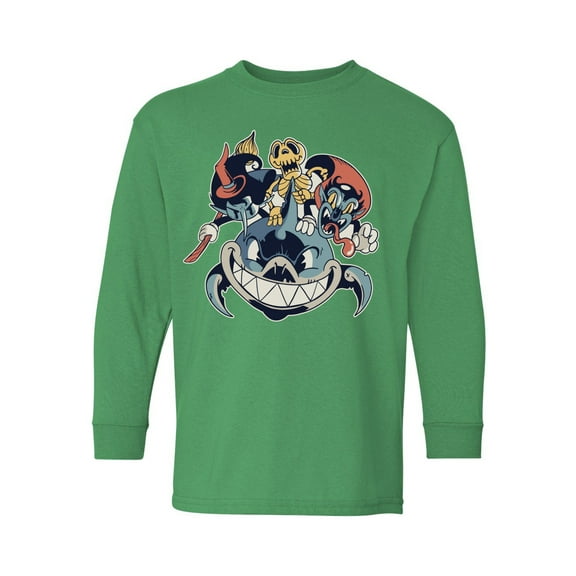 Awkward Styles Halloween Youth Sweatshirt Shark Crewneck Tee for Kids