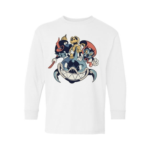 Awkward Styles Halloween Youth Sweatshirt Shark Crewneck Tee for Kids