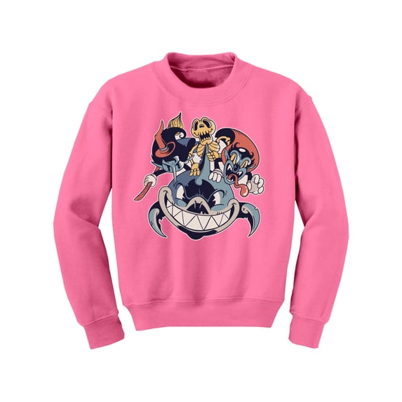 Awkward Styles Halloween Youth Sweatshirt Shark Crewneck Tops for Kids