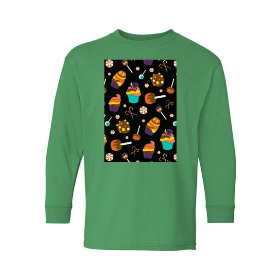 Awkward Styles Halloween Youth Sweatshirt Sweet Candies Crewneck Tee for Kids