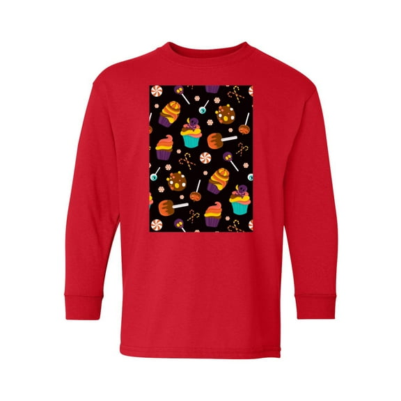 Awkward Styles Halloween Youth Sweatshirt Sweet Candies Crewneck Tee for Kids