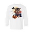 thumbnail image 1 of Awkward Styles Halloween Youth Sweatshirt Vampire Morkie Crewneck Tee for Kids, 1 of 5