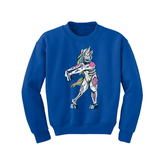 Awkward Styles Halloween Youth Sweatshirt Zombie Unicorn Dance Crewneck Tops for Kids