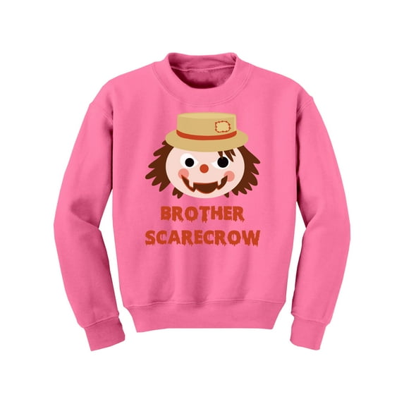 Awkward Styles Halloween Youth Sweatshirt for Boys Brother Scarecrow Crewneck Tops for Kids
