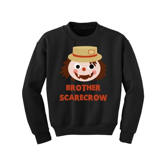 Awkward Styles Halloween Youth Sweatshirt for Boys Brother Scarecrow Crewneck Tops for Kids