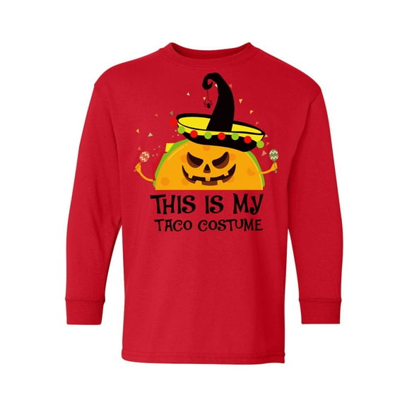 Awkward Styles Halloween Youth Sweatshirt for Girls Boys Taco Crewneck Tee for Kids