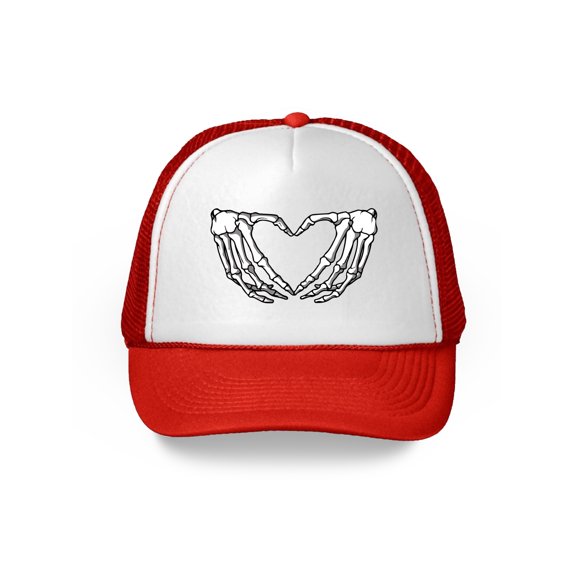 Awkward Styles Hand Skeleton Heart Baseball Cap Skull Hats Skull Accessories Skull Accessories Skull Caps Winter Summer