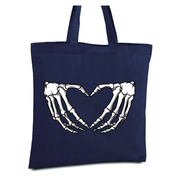 Awkward Styles Hand Skeleton Heart Tote Bag Skull Summer Bags Skull Accessories Gothic Gifts for He Dia de Los Muertos Accessories