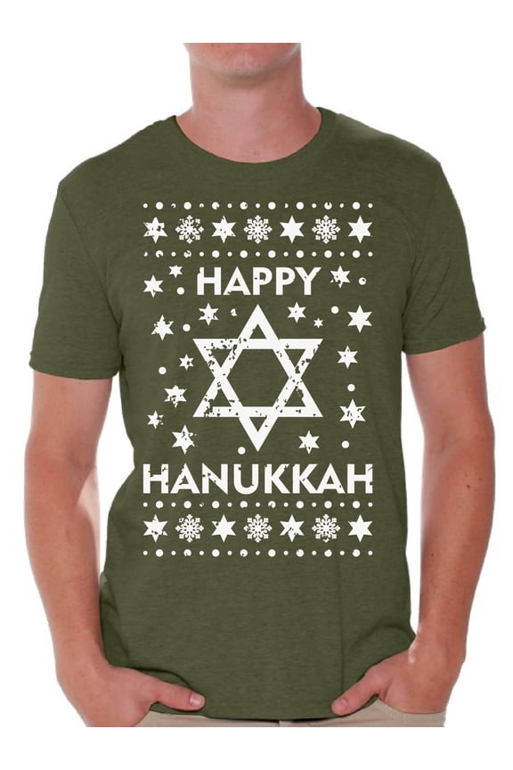 Hanukkah T-Shirt David's Star Shirts for Men