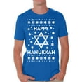 thumbnail image 1 of Awkward Styles Hanukkah T-Shirt David's Star Shirts for Men, 1 of 4
