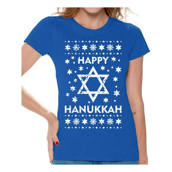 Awkward Styles Hanukkah T-Shirt David's Star Shirts for Women