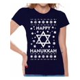 thumbnail image 1 of Awkward Styles Hanukkah T-Shirt David's Star Shirts for Women, 1 of 4