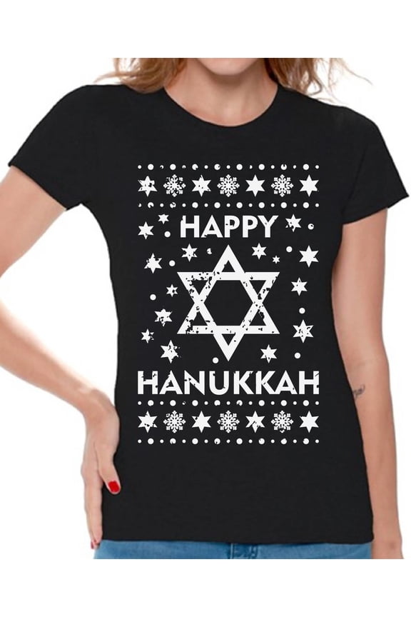 Hanukkah T-Shirt David's Star Shirts for Women