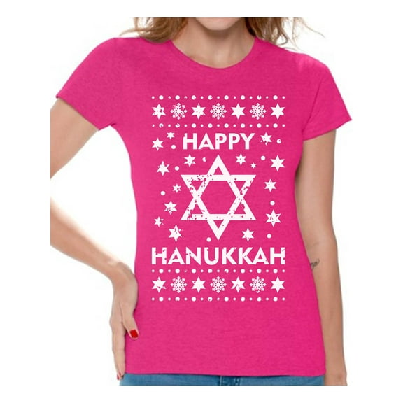 Awkward Styles Hanukkah T-Shirt David's Star Shirts for Women