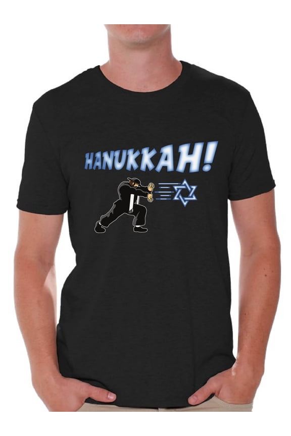 Hanukkah T-Shirt Happy Chanukah Shirts for Men