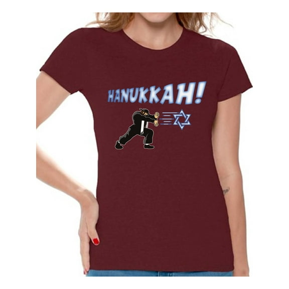 Awkward Styles Hanukkah T-Shirt Happy Chanukah Shirts for Women