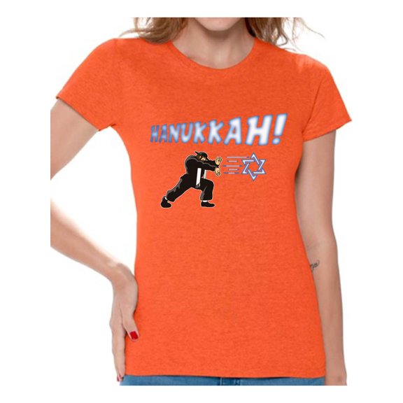 Awkward Styles Hanukkah T-Shirt Happy Chanukah Shirts for Women