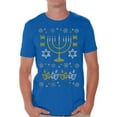 thumbnail image 1 of Awkward Styles Hanukkah T-Shirt Jewish Menorah Shirts for Men, 1 of 4