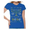thumbnail image 1 of Awkward Styles Hanukkah T-Shirt Jewish Menorah Shirts for Women, 1 of 4