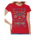 thumbnail image 1 of Awkward Styles Hanukkah T-Shirt Jewish Menorah Shirts for Women, 1 of 4