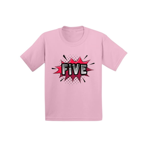 Awkward Styles Happy 5th Birthday Shirt for Toddler Birthday Shirt Toddler Shirt 5th Birthday Boy Shirt 5th Birthday Girl Shirt 5th Birthday Gift for 5 Year Old Kids Toddler Superhero Shirts