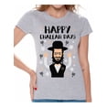 thumbnail image 1 of Awkward Styles Happy Challah Days Tshirt for Women Hanukkah Holiday Shirt Jewish Holidays Chanukah T Shirt Funny Hanukkah Gifts Funny Holiday Shirts for Women David's Star Tshirt Jewish Shirt, 1 of 4