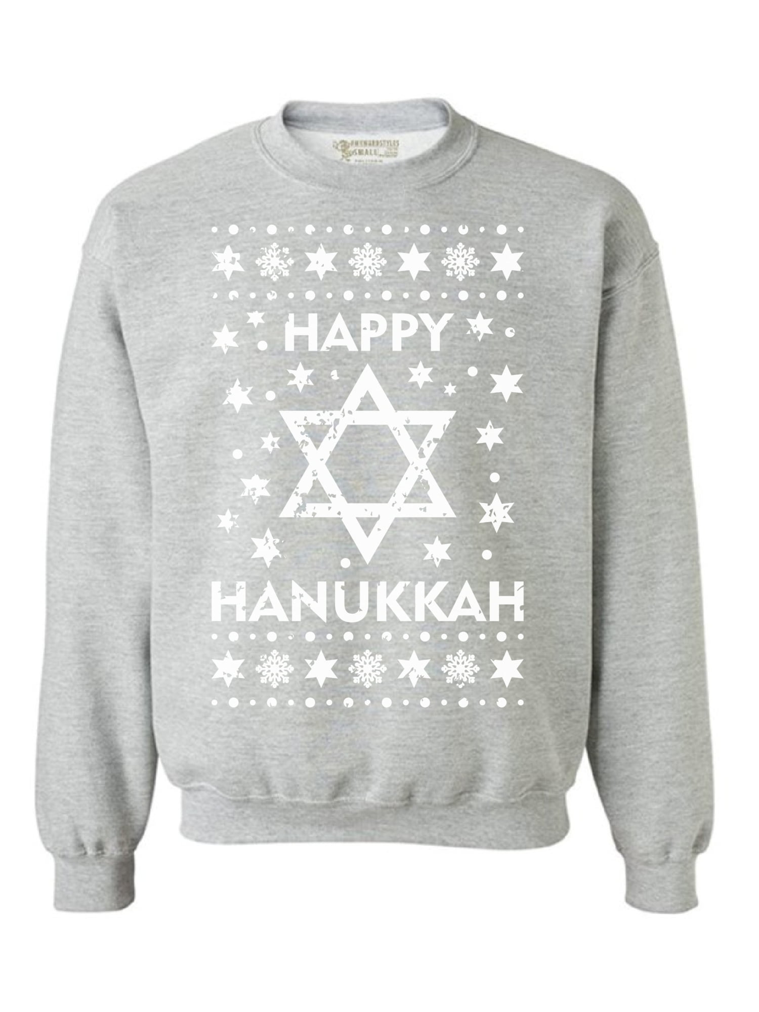 Awkward Styles Happy Hanukkah Sweatshirt Hanukkah Sweater for Men ...