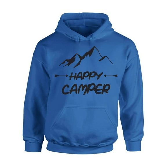 Awkward Styles Happy Hoodie Black Sweater Happy Camper Unisex Sweatshirt Camper Hoodie for Men Happy Camper Hoodie for Women Camping Clothes Happy Camper Sweatshirt Campers Gifts Hoodie for Camper