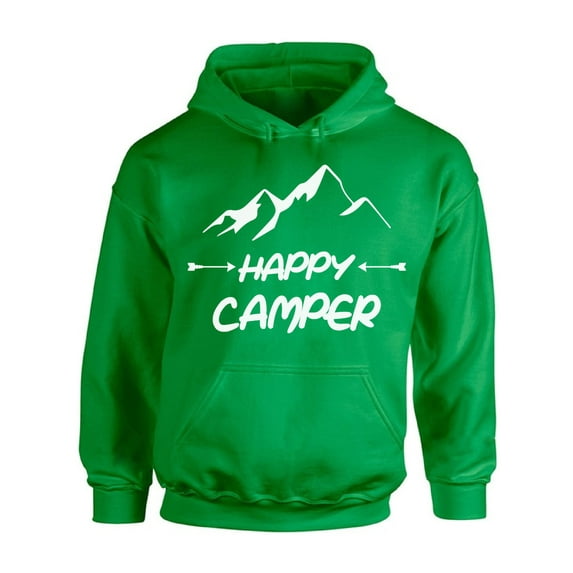 Awkward Styles Happy Hoodie White Sweater Happy Camper Unisex Sweatshirt Camper Hoodie for Men Happy Camper Hoodie for Women Camping Clothes Happy Camper Sweatshirt Campers Gifts Hoodie for Camper