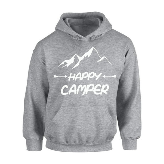 Awkward Styles Happy Hoodie White Sweater Happy Camper Unisex Sweatshirt Camper Hoodie for Men Happy Camper Hoodie for Women Camping Clothes Happy Camper Sweatshirt Campers Gifts Hoodie for Camper