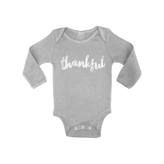 Awkward Styles Happy Thanksgiving Bodysuit Thankful Baby Romper