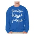 thumbnail image 1 of Awkward Styles Happy Thanksgiving Crewneck Top Thankful Blessed Grateful Sweatshirts, 1 of 4