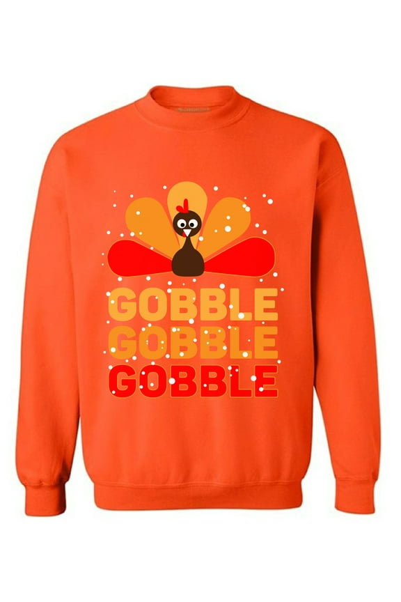 Thanksgiving Crewneck Gobble Turkey Sweatshirts
