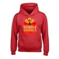thumbnail image 1 of Awkward Styles Happy Thanksgiving Day Hoodies for Kids Gobble Turkey Hooded Youth Sweatshirt for Boys Girls, 1 of 4