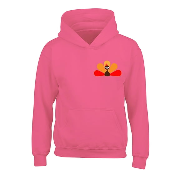 Awkward Styles Happy Thanksgiving Day Hoodies for Kids Turkey Hooded Youth Sweatshirt for Girls Boys Pocket Print