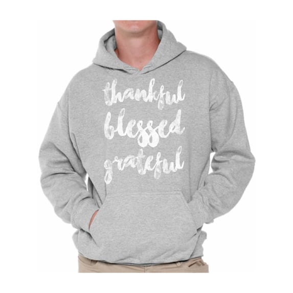 Awkward Styles Happy Thanksgiving Hoodie Thankful Blessed Grateful Sweatshirt