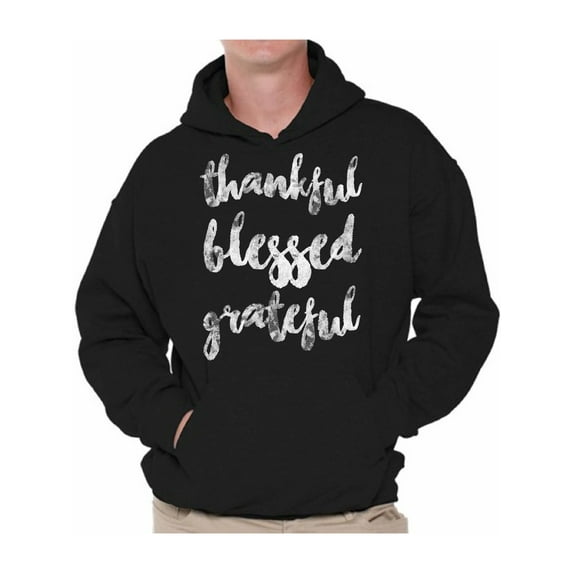 Awkward Styles Happy Thanksgiving Hoodie Thankful Blessed Grateful Sweatshirt