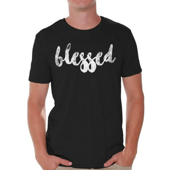 Awkward Styles Thanksgiving T-Shirt Blessed Shirts for Men