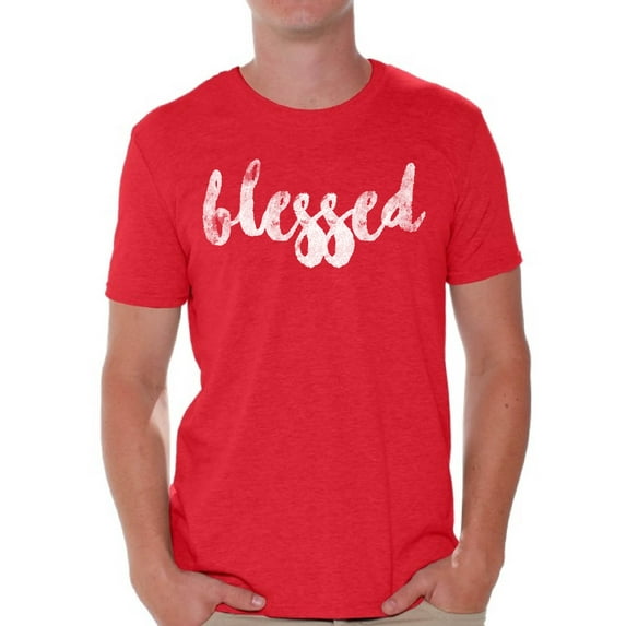 Awkward Styles Happy Thanksgiving T-Shirt Blessed Shirts for Men