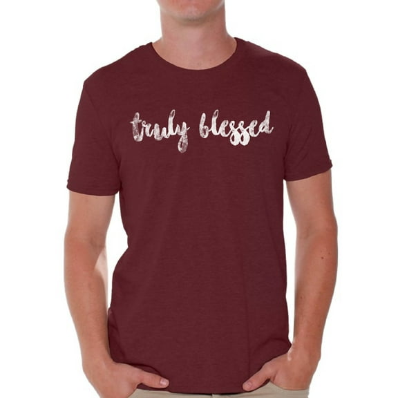 Awkward Styles Happy Thanksgiving T-Shirt Blessed Shirts for Men