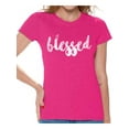 thumbnail image 1 of Awkward Styles Happy Thanksgiving T-Shirt Blessed Shirts for Women, 1 of 4