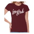 thumbnail image 1 of Awkward Styles Happy Thanksgiving T-Shirt Joyful Shirts for Women, 1 of 4