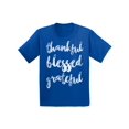 thumbnail image 1 of Awkward Styles Happy Thanksgiving T-Shirt Thankful Blessed Grateful Kids T Shirts, 1 of 4