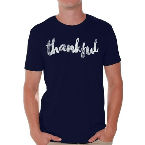 Awkward Styles Happy Thanksgiving T-Shirt Thankful Shirts for Men